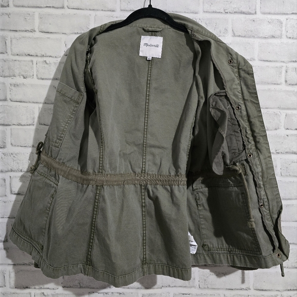 Madewell Passage Utility Jacket Olive size S - Picture 7 of 12